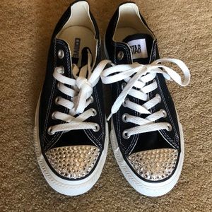 Converse sneakers w/ Swarovski crystals never worn